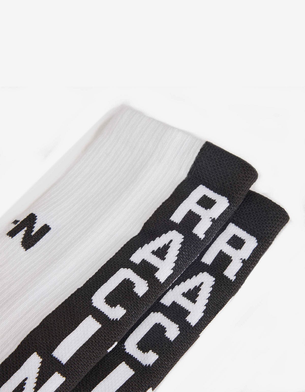 Y-3 NBHD White Ribbed Crew Socks JX0051
