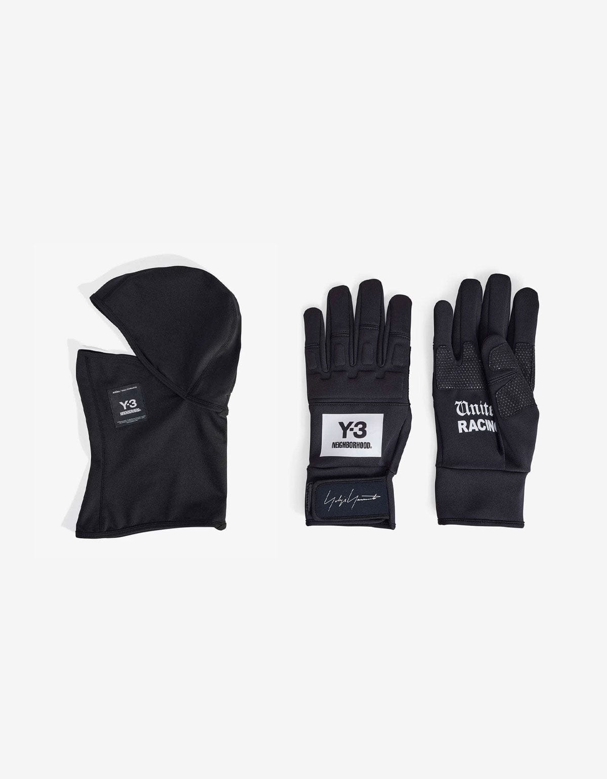 Y-3 Neighborhood Black Balaclava & Racing Gloves Set