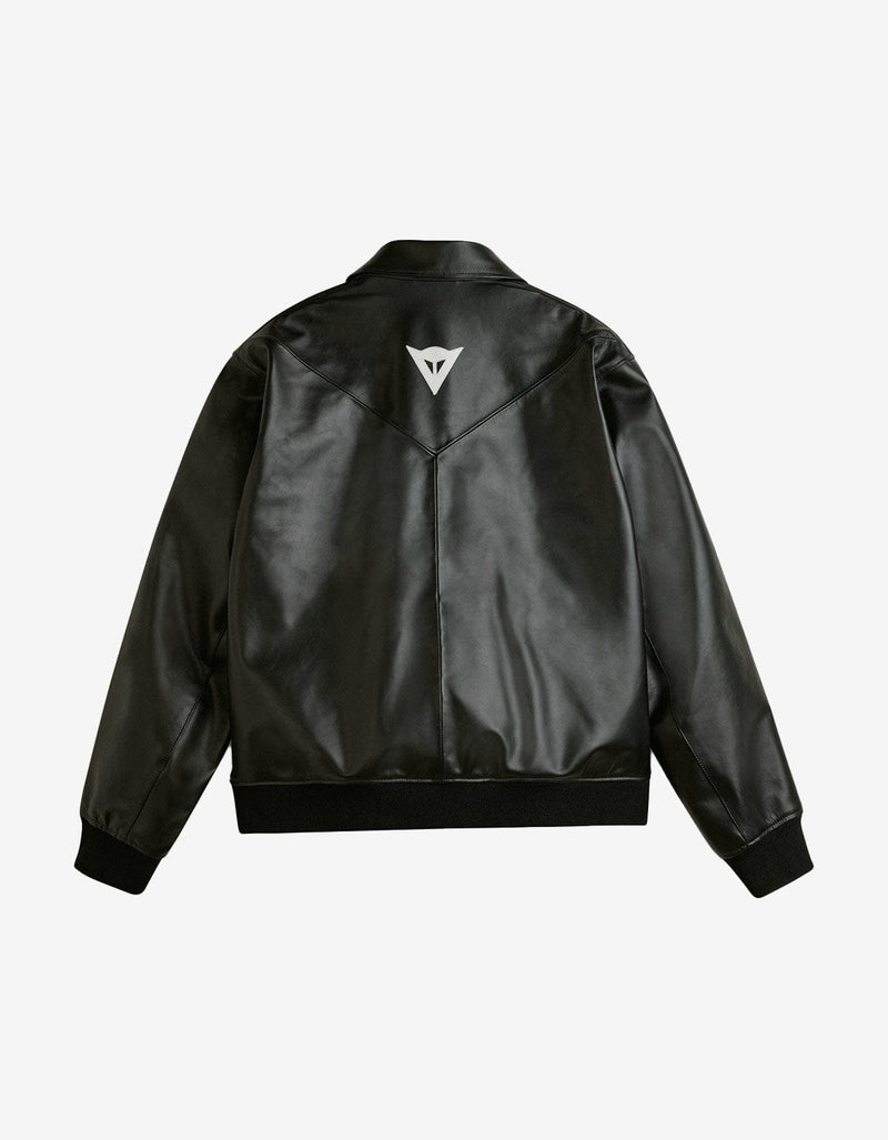 Y-3 Neighborhood Black Leather Bomber Jacket KT4301