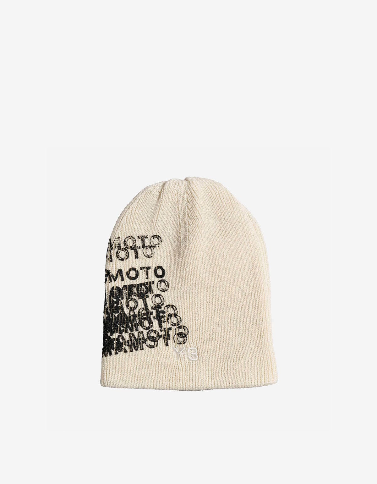 Y-3 White Graphic Beanie Hat – Zoo Fashions