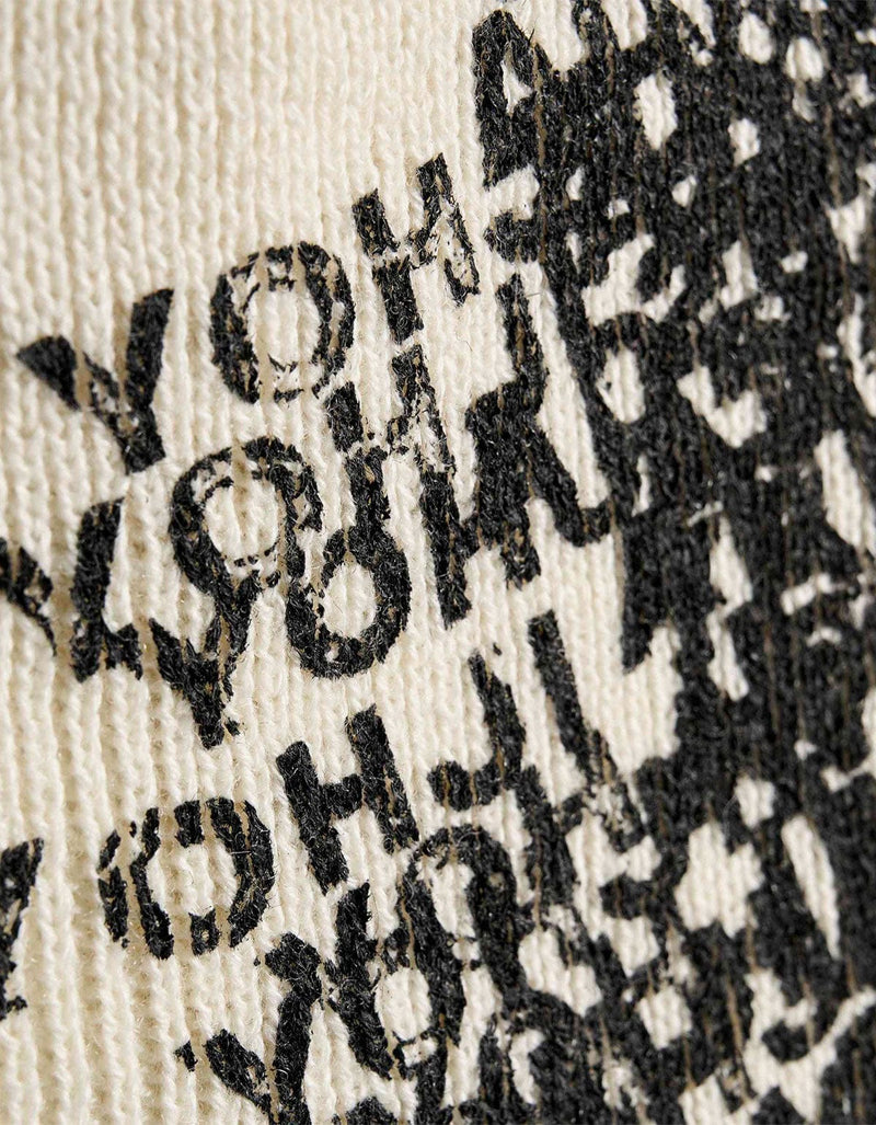 Y-3 White Graphic Beanie Hat KT3209