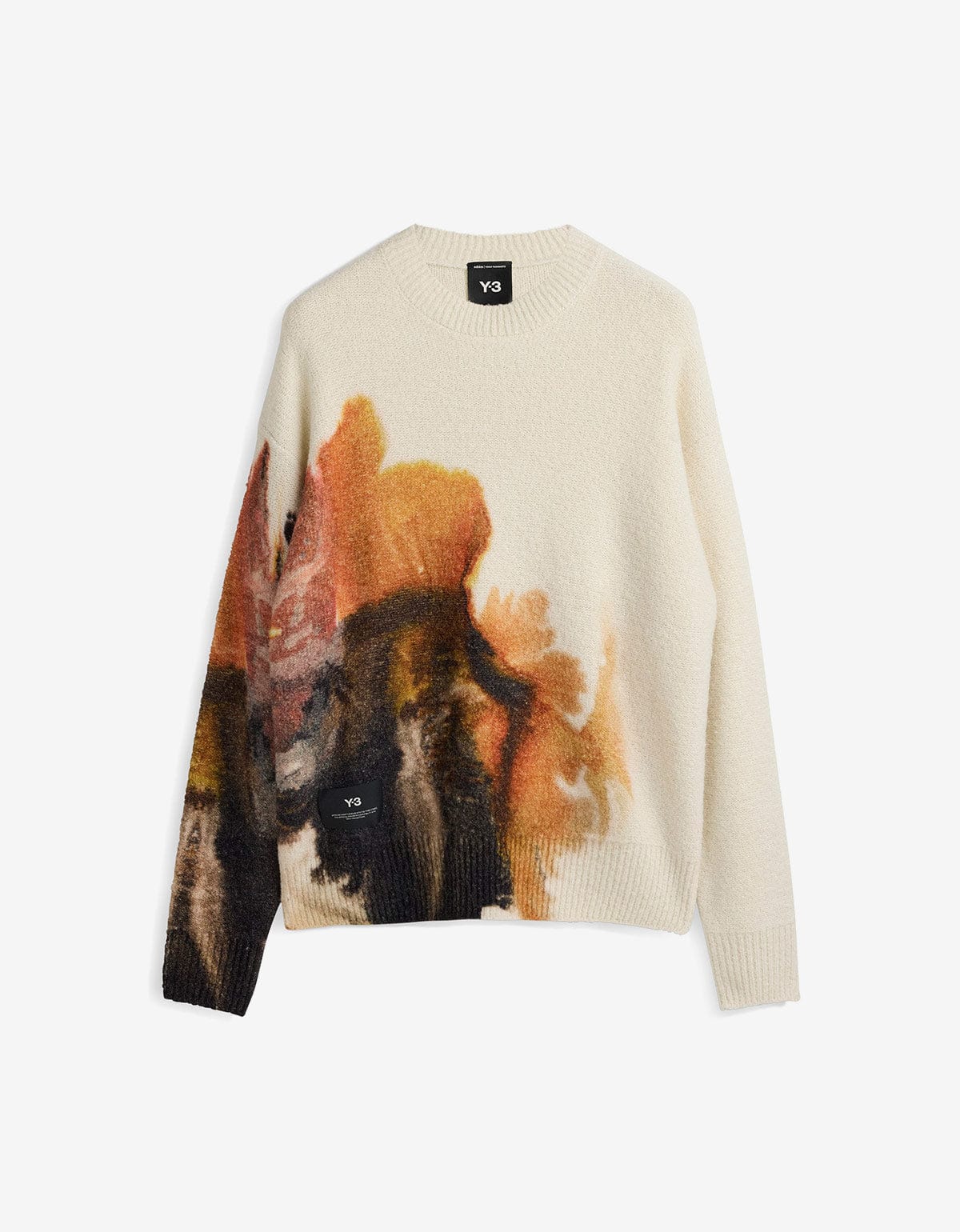Y-3 White Graphic Sweater JX7332
