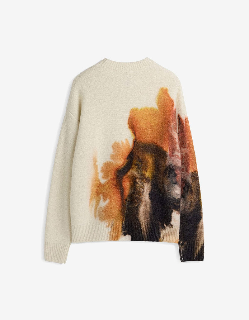 Y-3 White Graphic Sweater JX7332