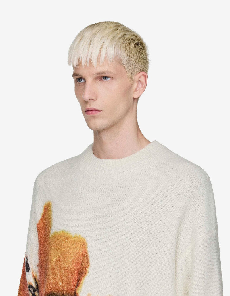 Y-3 White Graphic Sweater JX7332