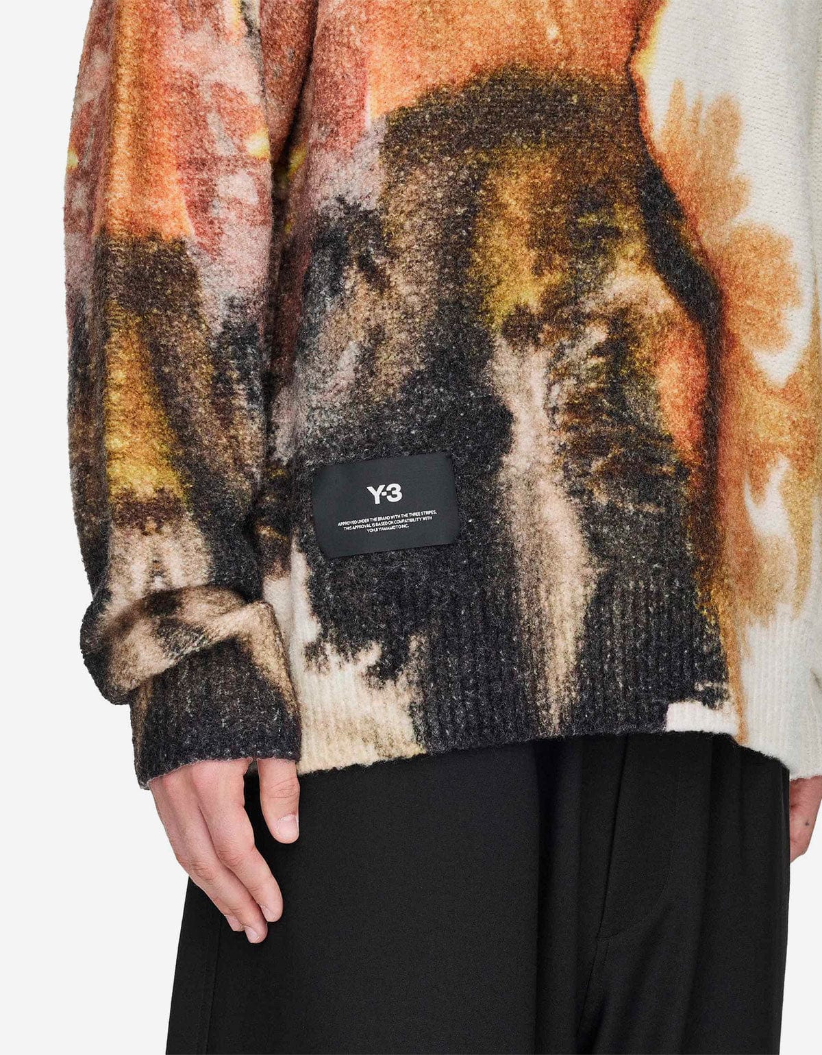 Y-3 White Graphic Sweater JX7332