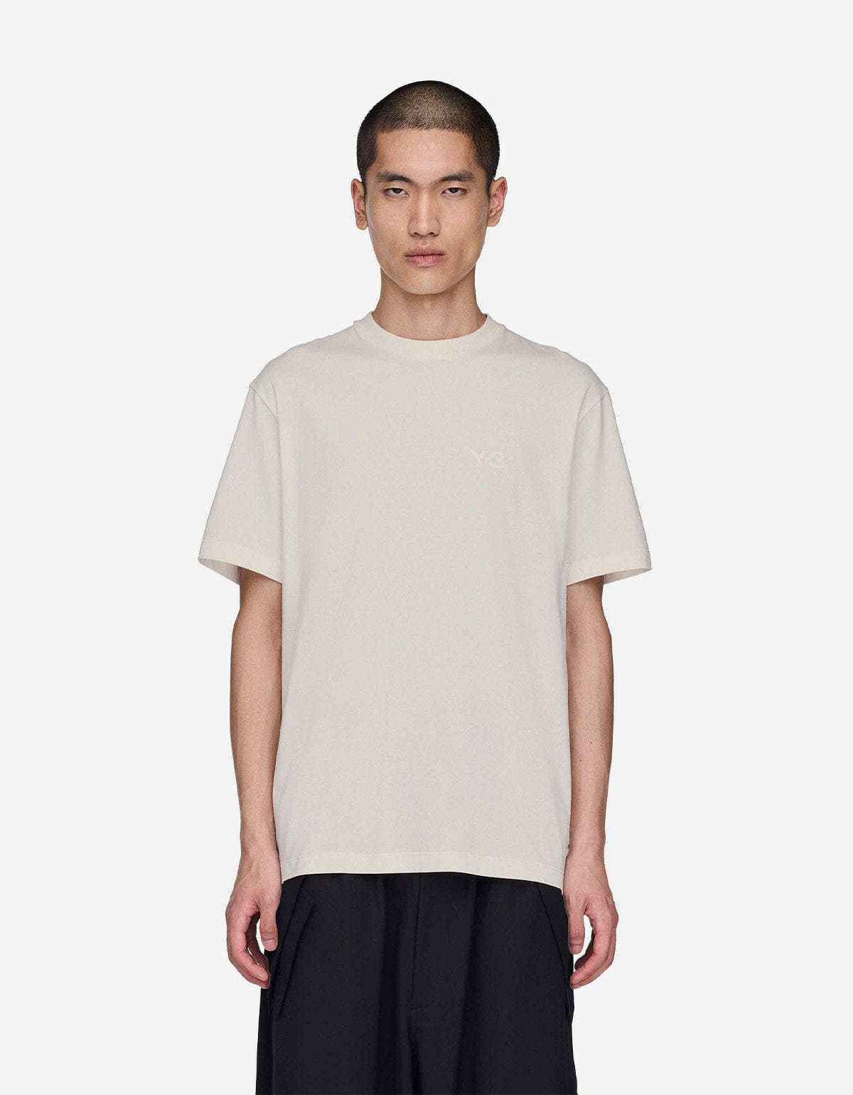 Y-3 White Logo Regular T-Shirt KQ9782