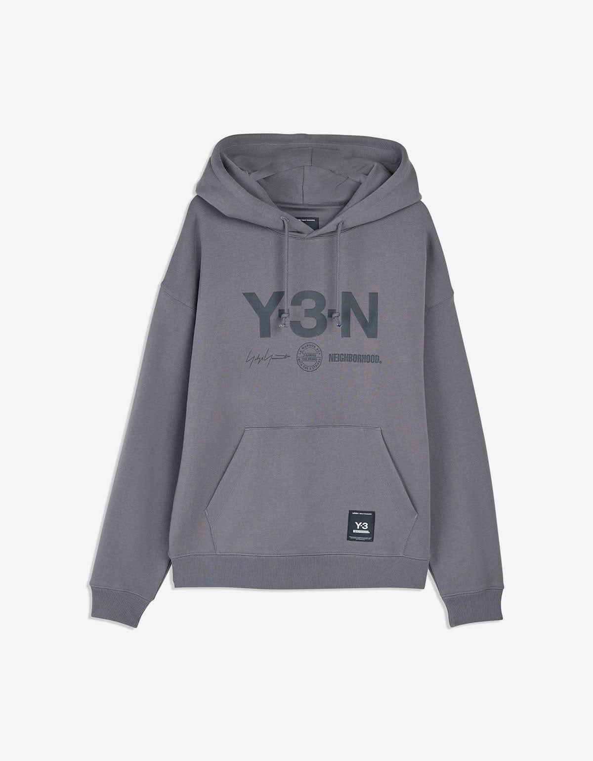 Y-3 Neighborhood Grey Graphic Hoodie – Zoo Fashions