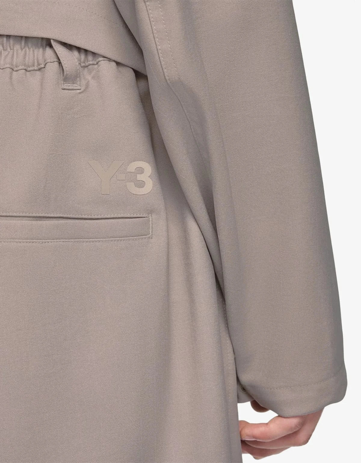 Y-3 Brown Sport Uniform Straight Trousers KS7645