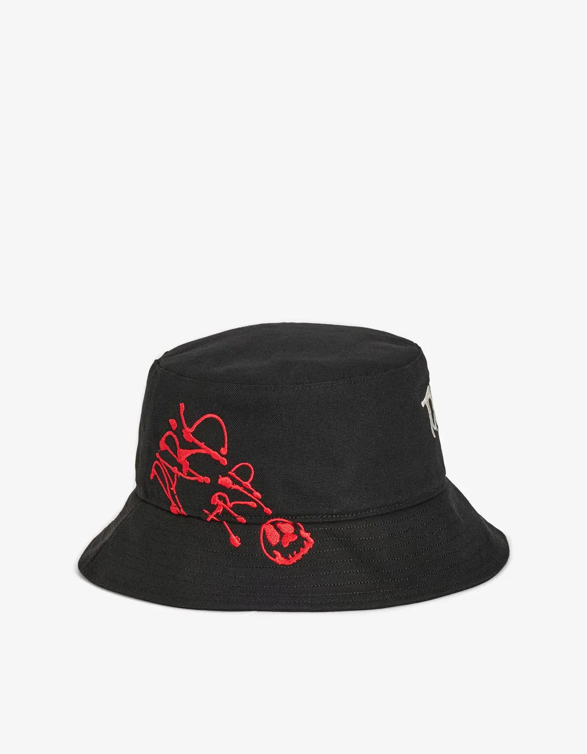 Y-3 Black Chito Graphic Bucket Hat KS8155