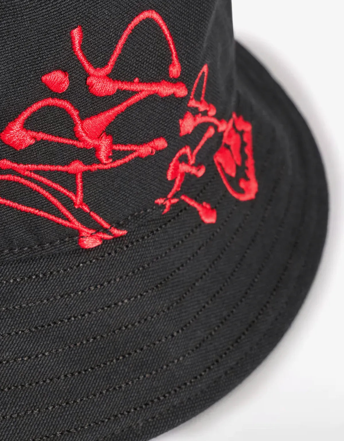 Y-3 Black Chito Graphic Bucket Hat KS8155