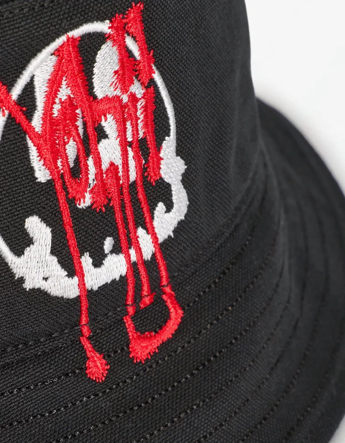 Y-3 Black Chito Graphic Bucket Hat KS8155