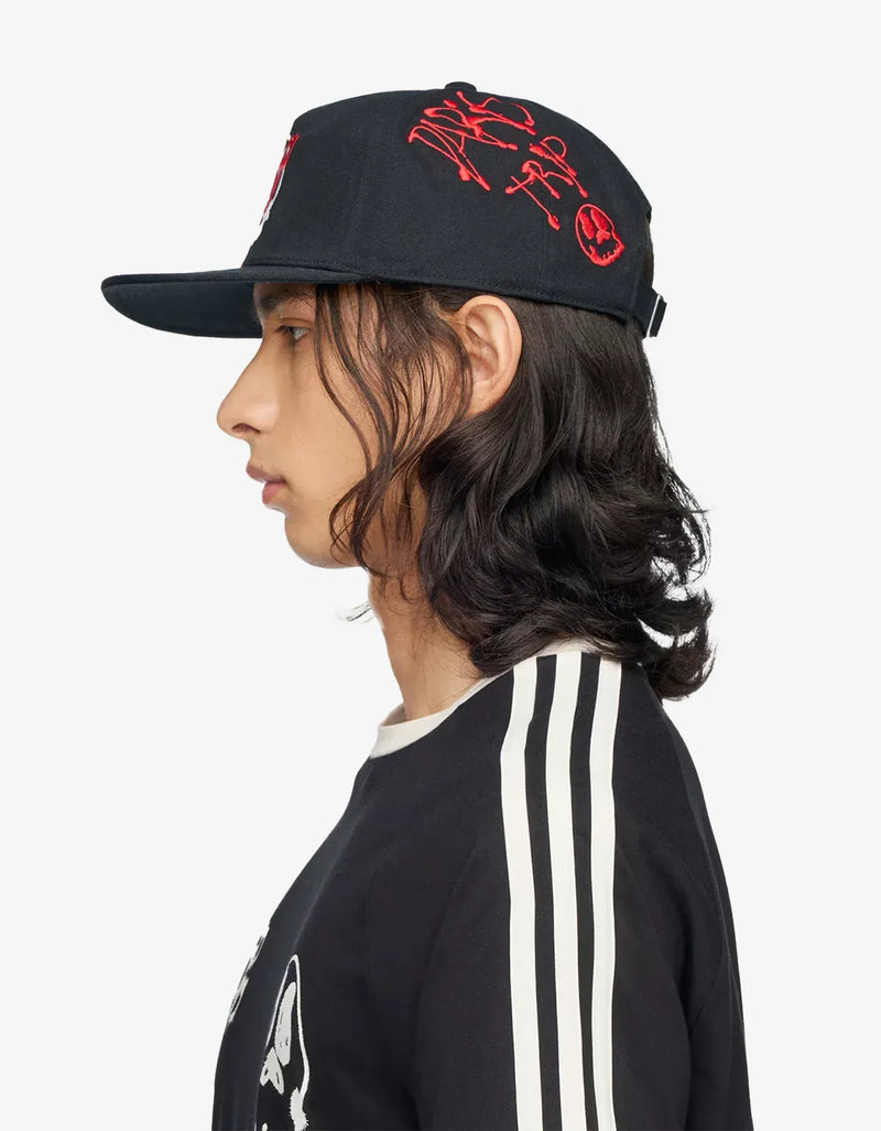 Y-3 Black Chito Graphic Dad Cap – mens designer fashion London
