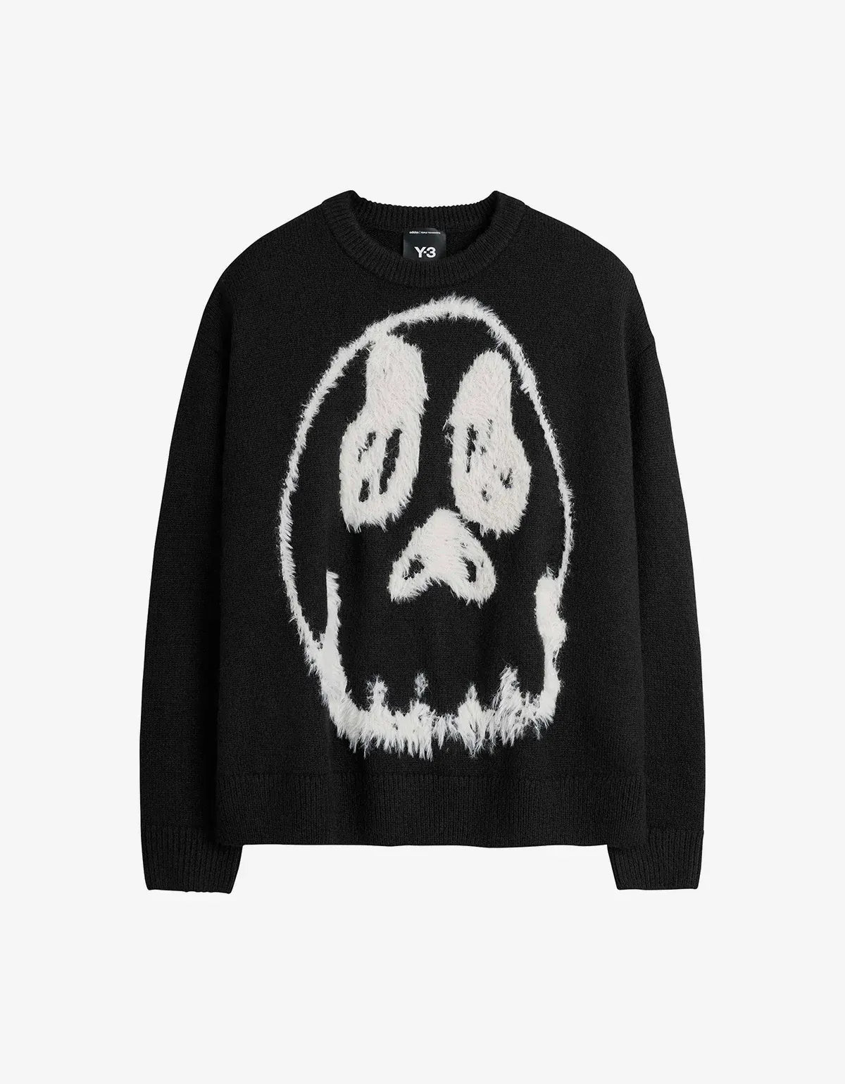 Y-3 Black Chito Graphic Knitted Sweater KR1127