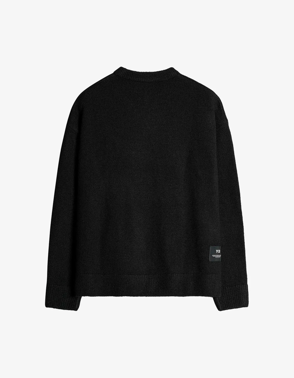 Y-3 Black Chito Graphic Knitted Sweater KR1127