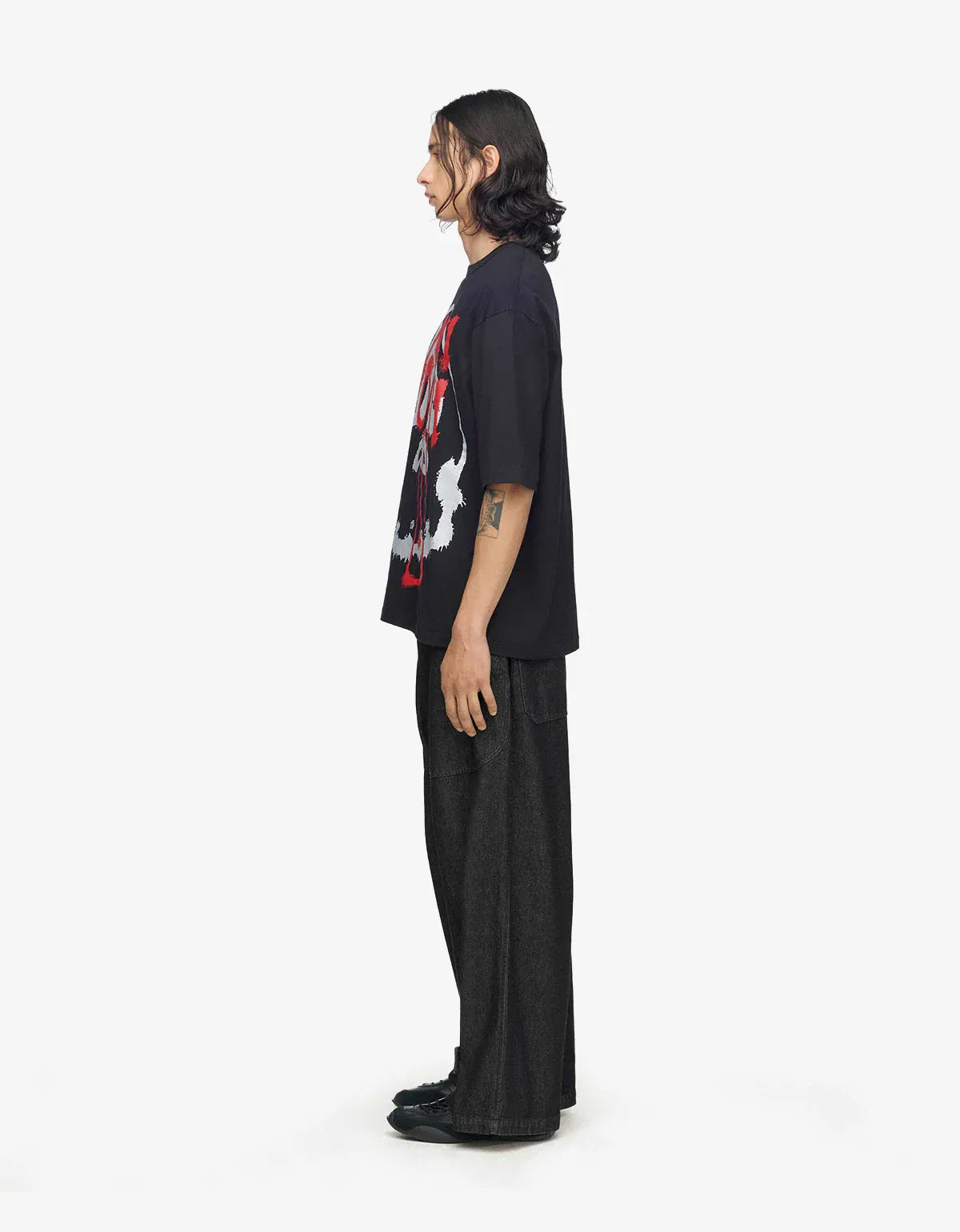 Y-3 Black Chito Graphic T-Shirt KR1062