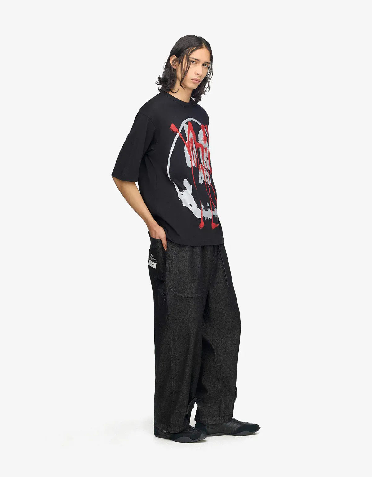 Y-3 Black Chito Graphic T-Shirt KR1062