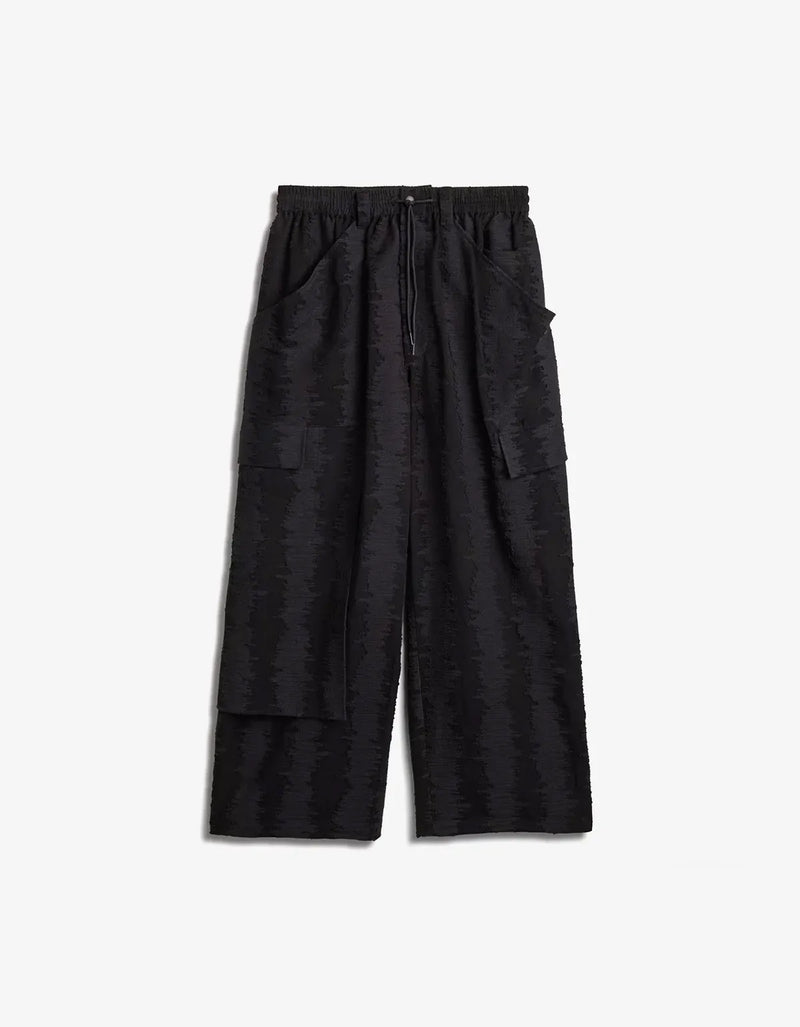 Y-3 Black Deco Stitch Cargo Pants KW7046