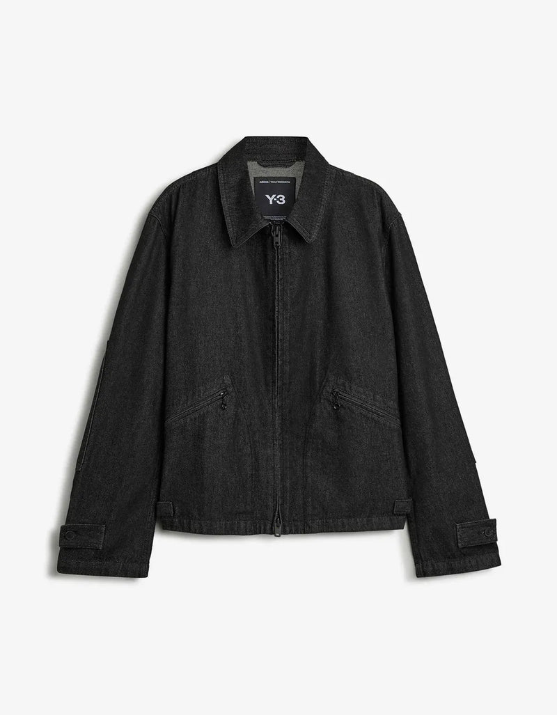 Y-3 Black Denim Blouson Jacket KS3892