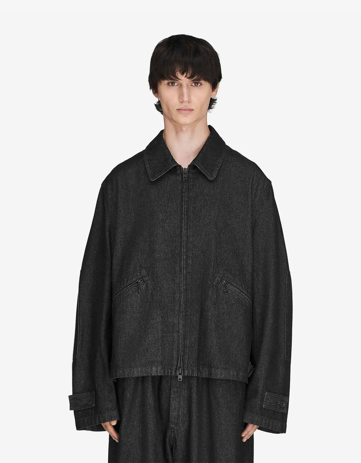 Y-3 Black Denim Blouson Jacket KS3892