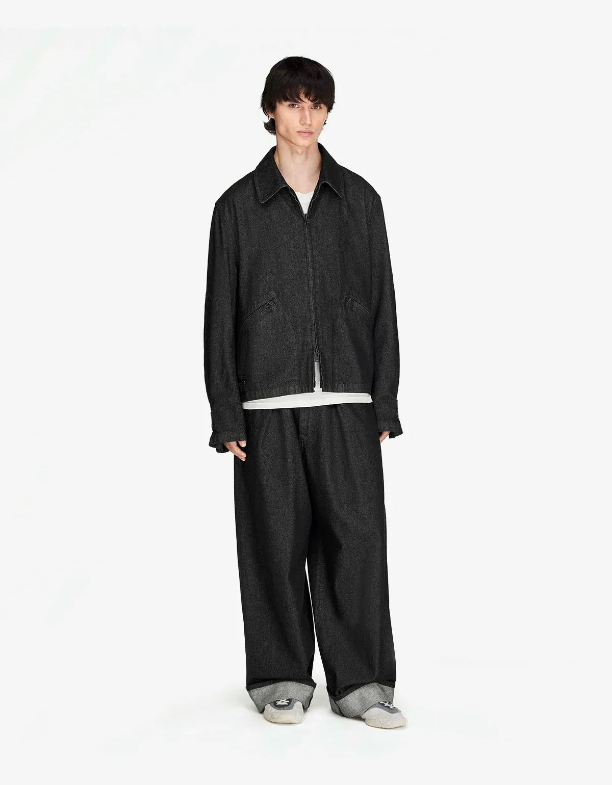 Y-3 Black Denim Blouson Jacket KS3892