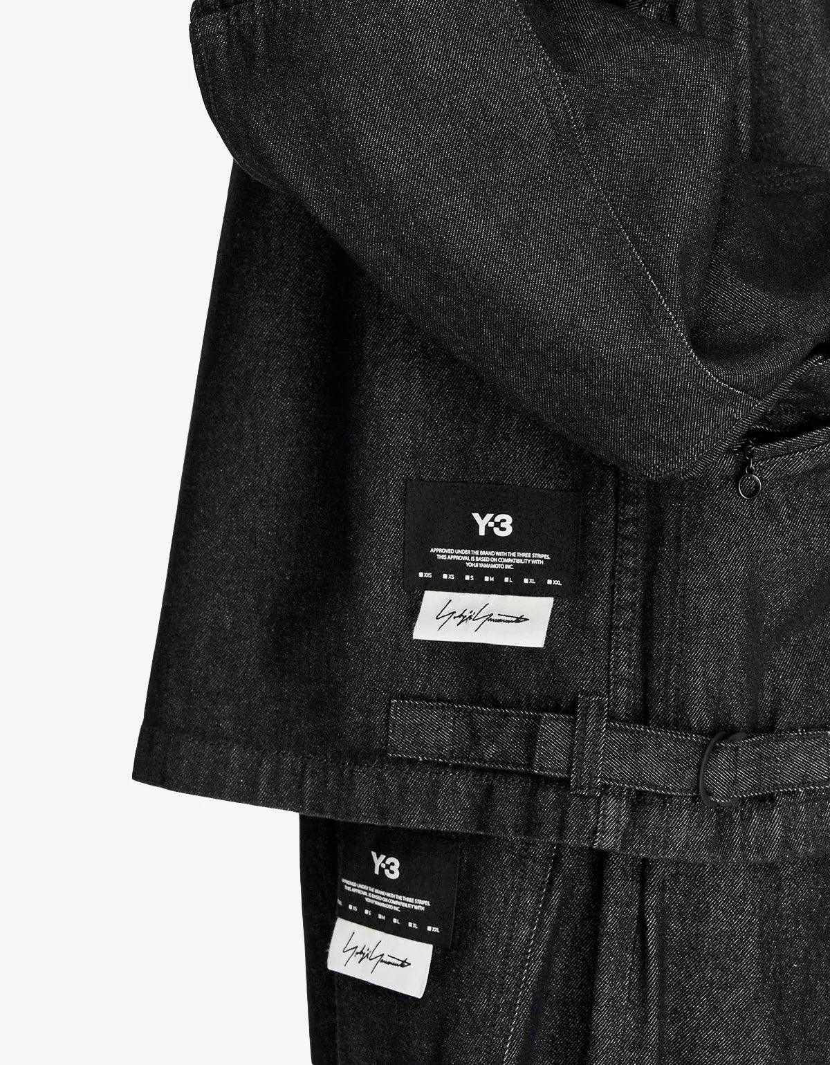 Y-3 Black Denim Blouson Jacket KS3892