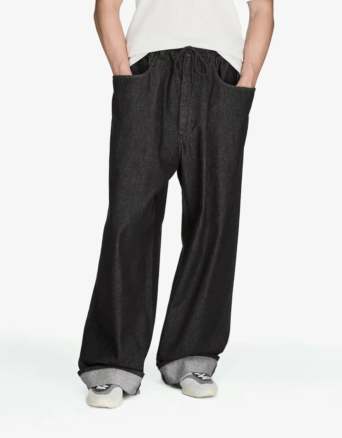 Y-3 Black Denim Trousers KS3896