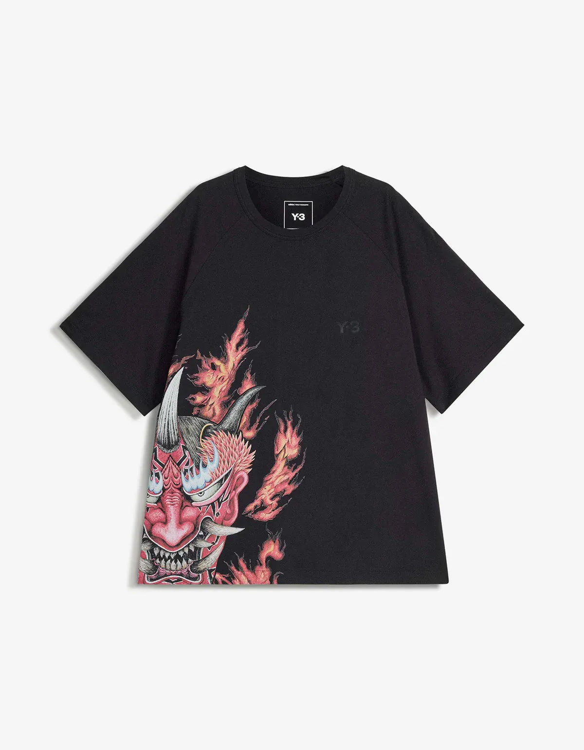 Y-3 Black Graphic Short Sleeve T-Shirt KQ8592