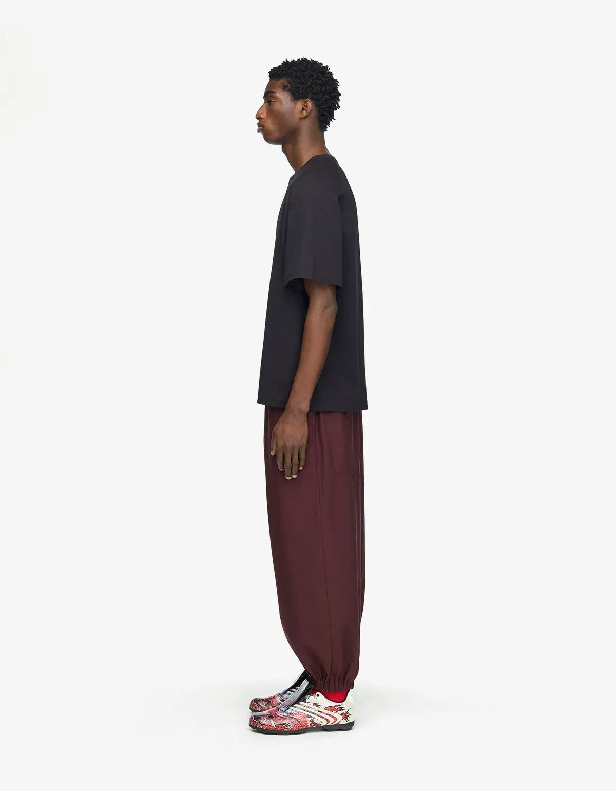 Y-3 Black Graphic Short Sleeve T-Shirt KQ8592