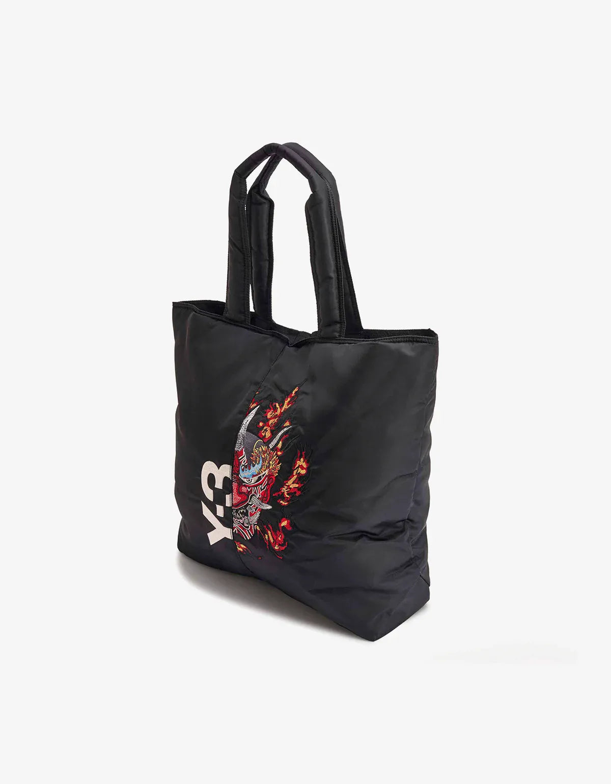 Y-3 Black Graphic Tote Bag KW9630