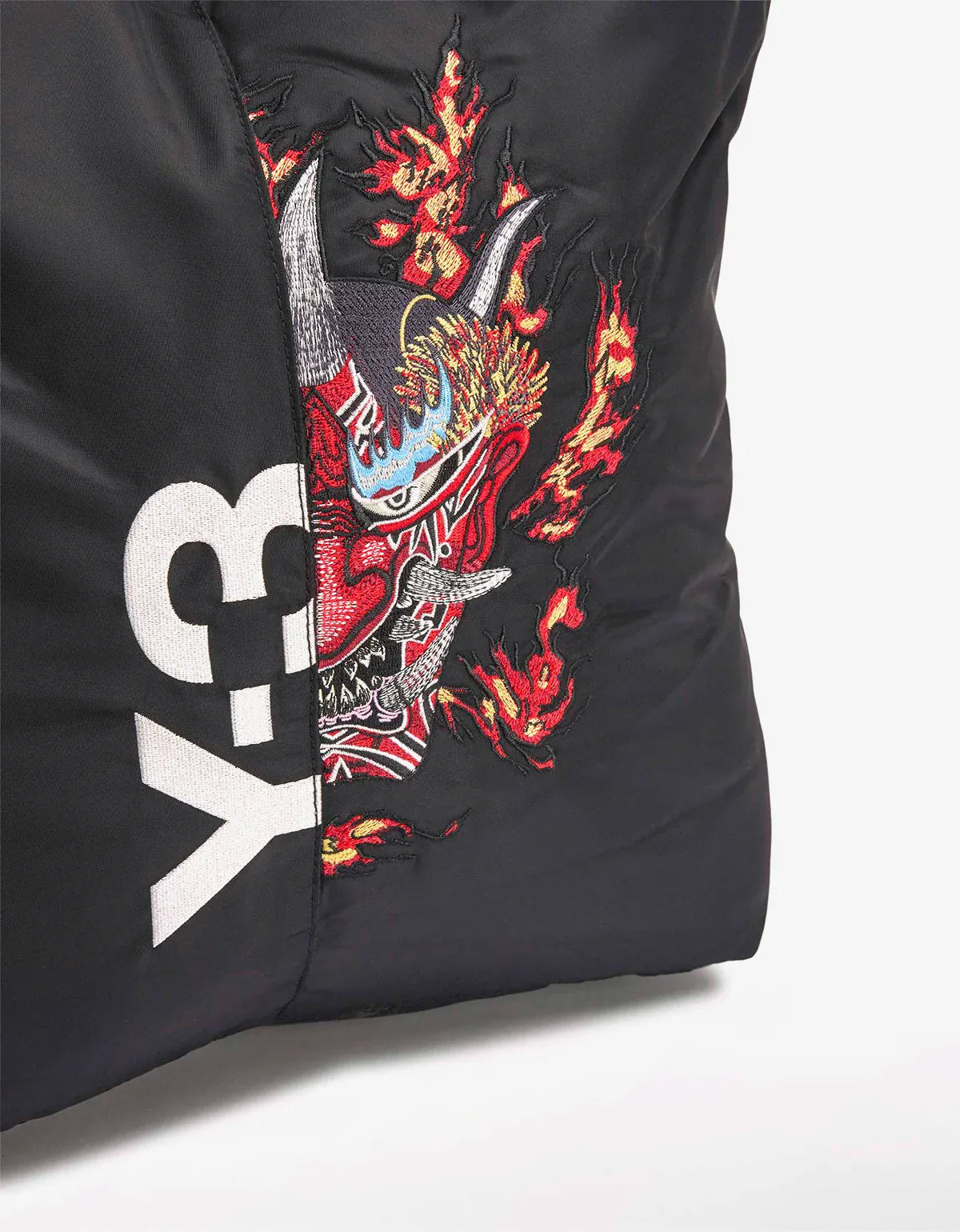 Y-3 Black Graphic Tote Bag KW9630