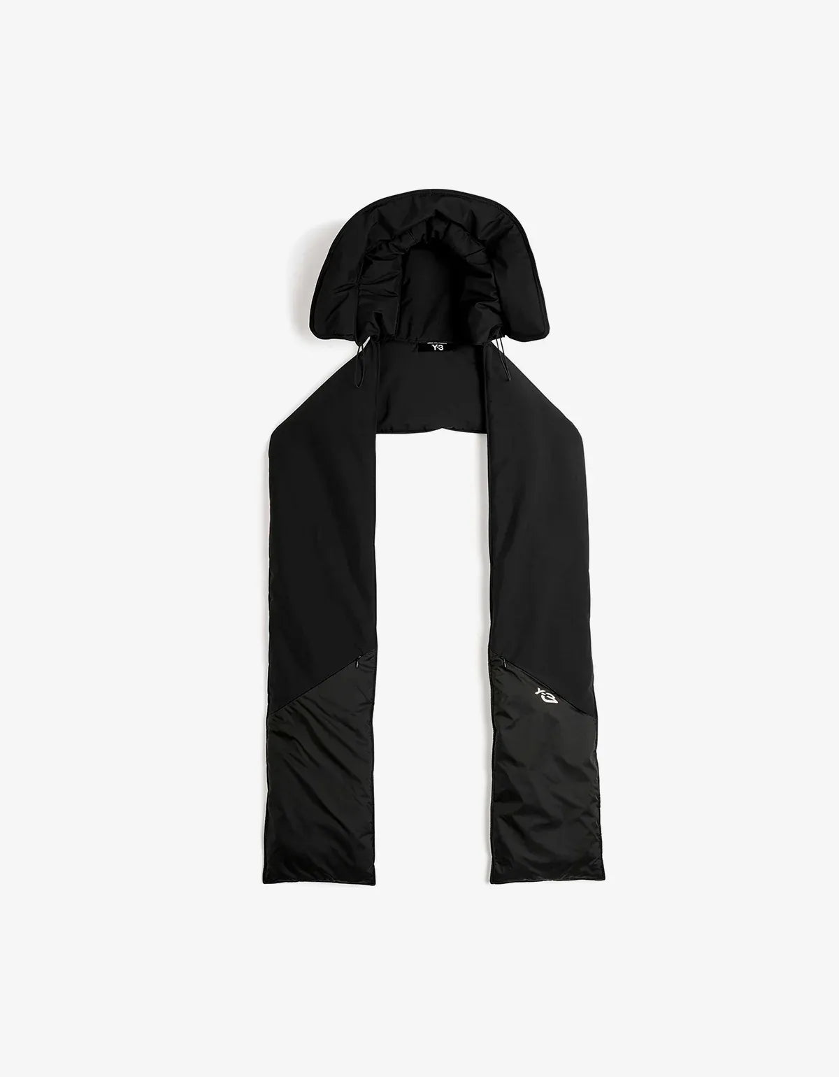 Y-3 Black Padded Hooded Scarf KS8116
