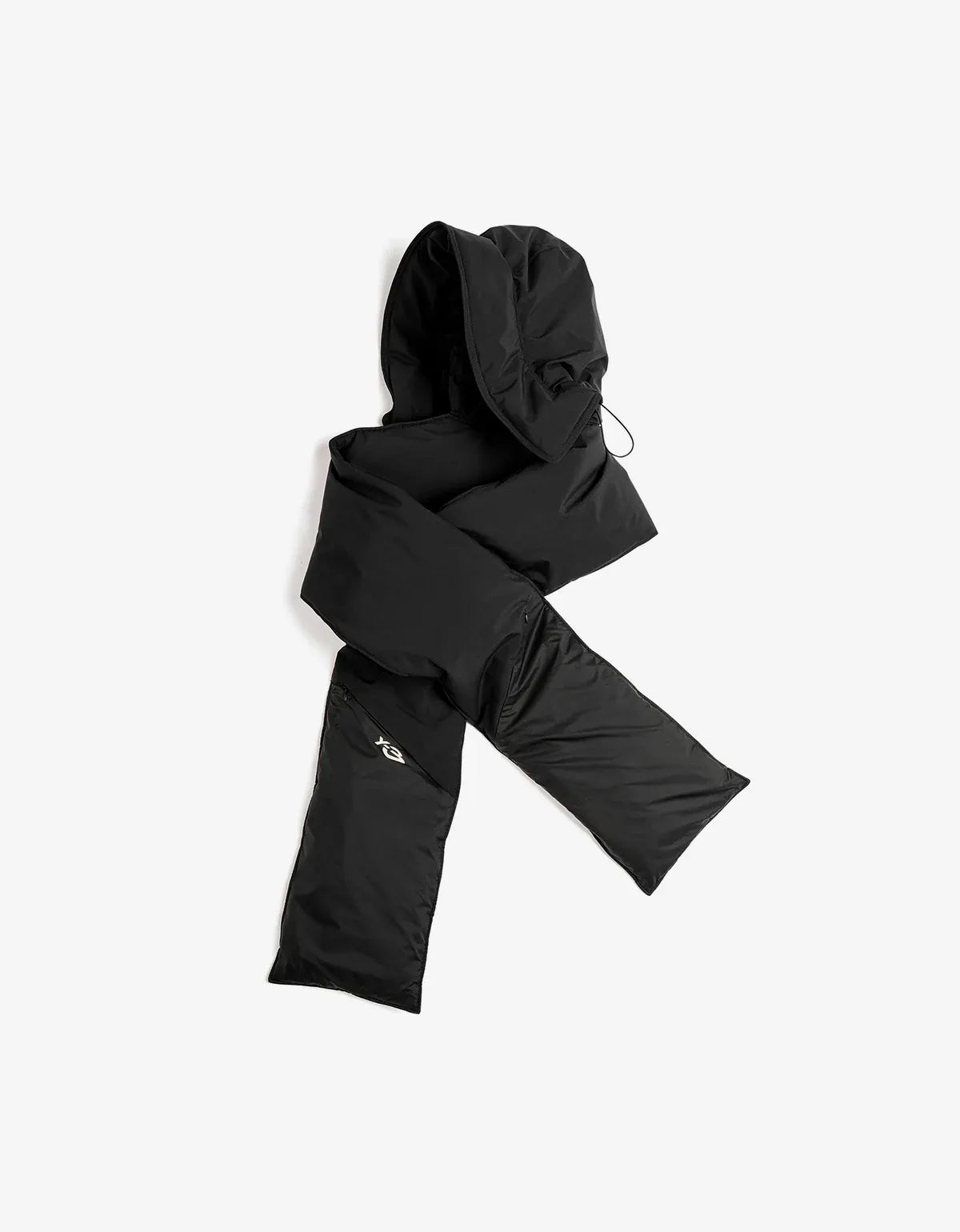 Y-3 Black Padded Hooded Scarf KS8116