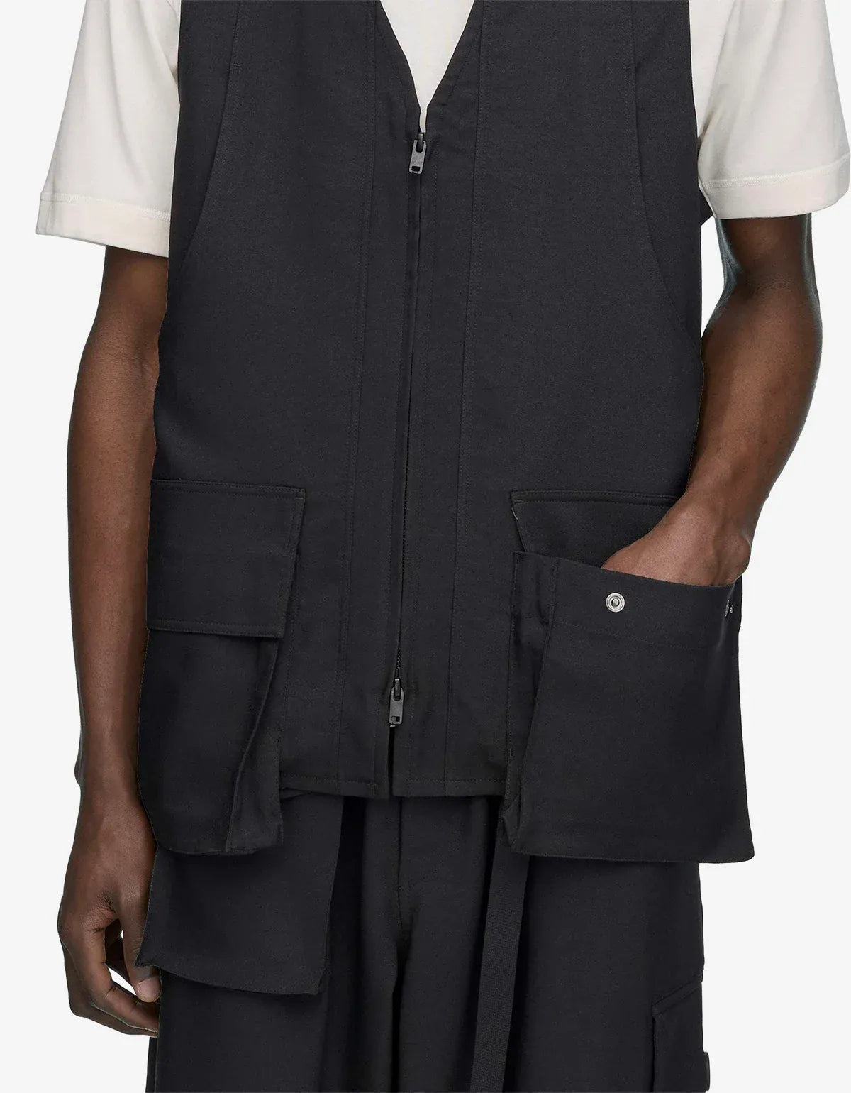 Y-3 Black Sport Uniform Pocket Vest KS1254