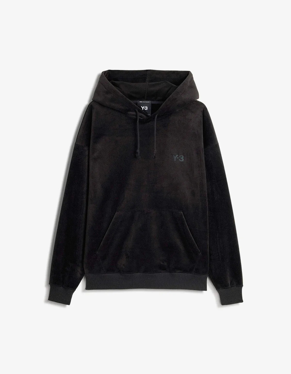 Y-3 Black Velvet Corduroy Hoodie IA4372