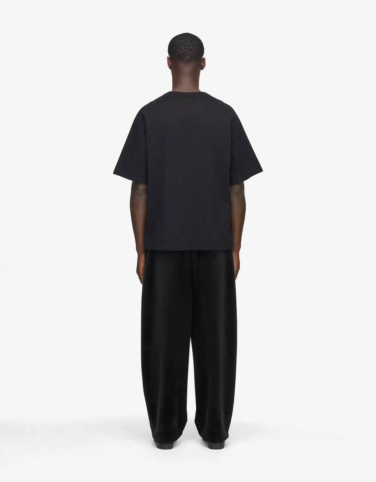Y-3 Black Velvet Corduroy Track Pants KT1374