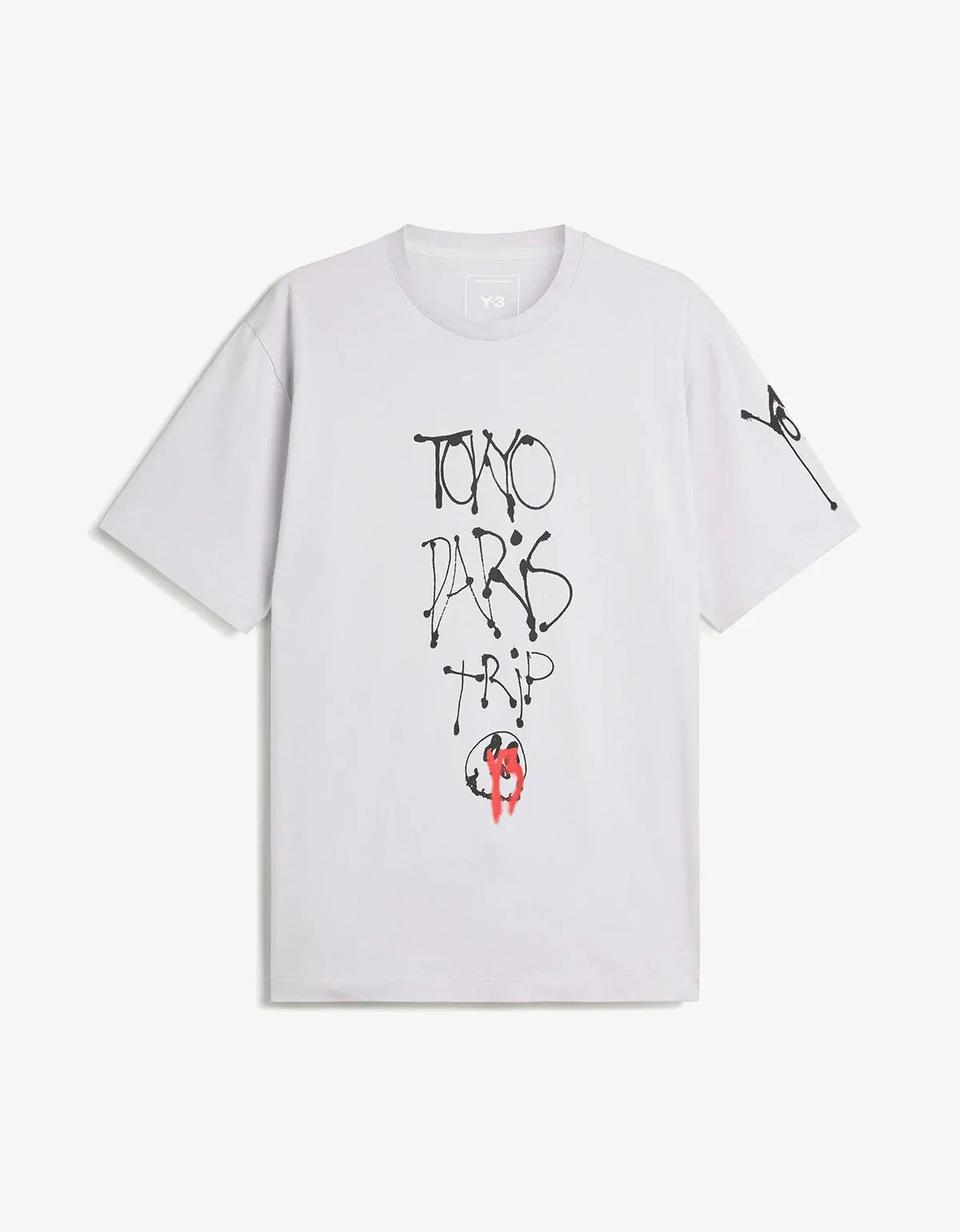 Y-3 Grey Chito City Graphic T-Shirt KX3816