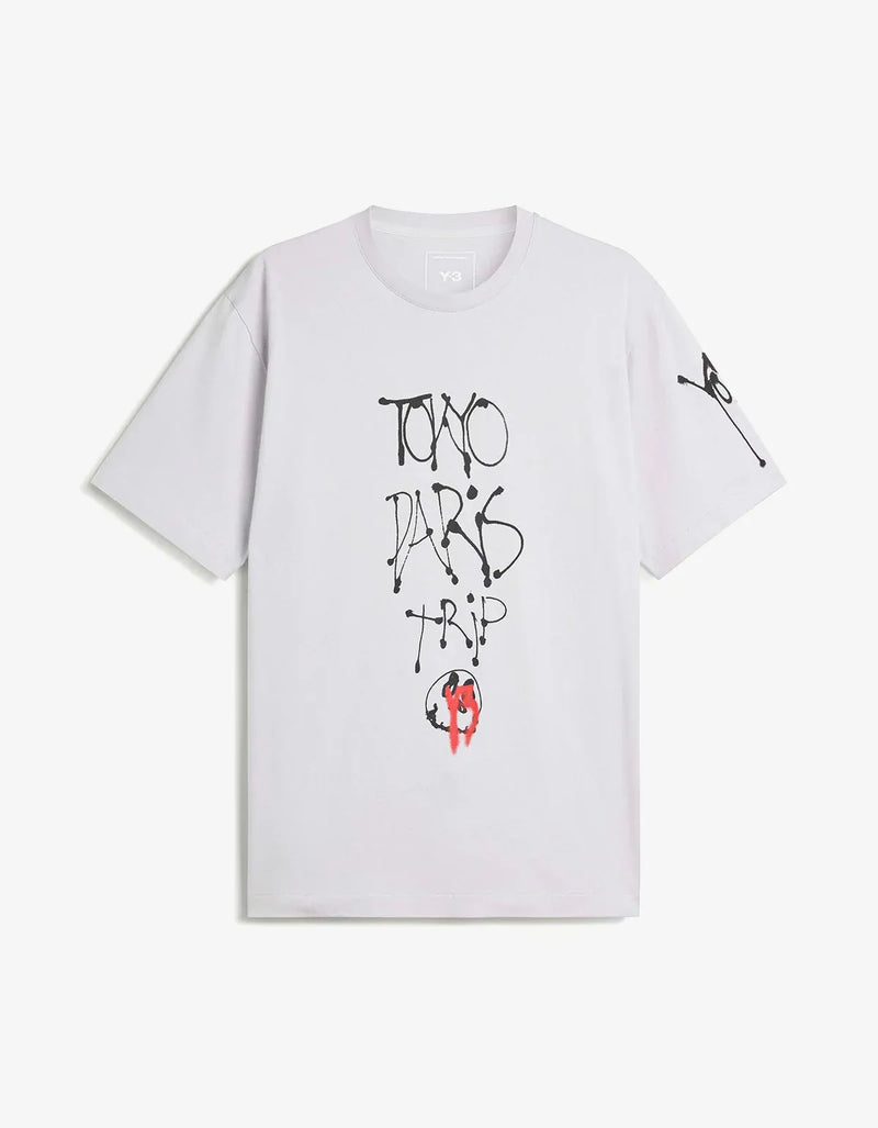 Y-3 Grey Chito City Graphic T-Shirt KX3816