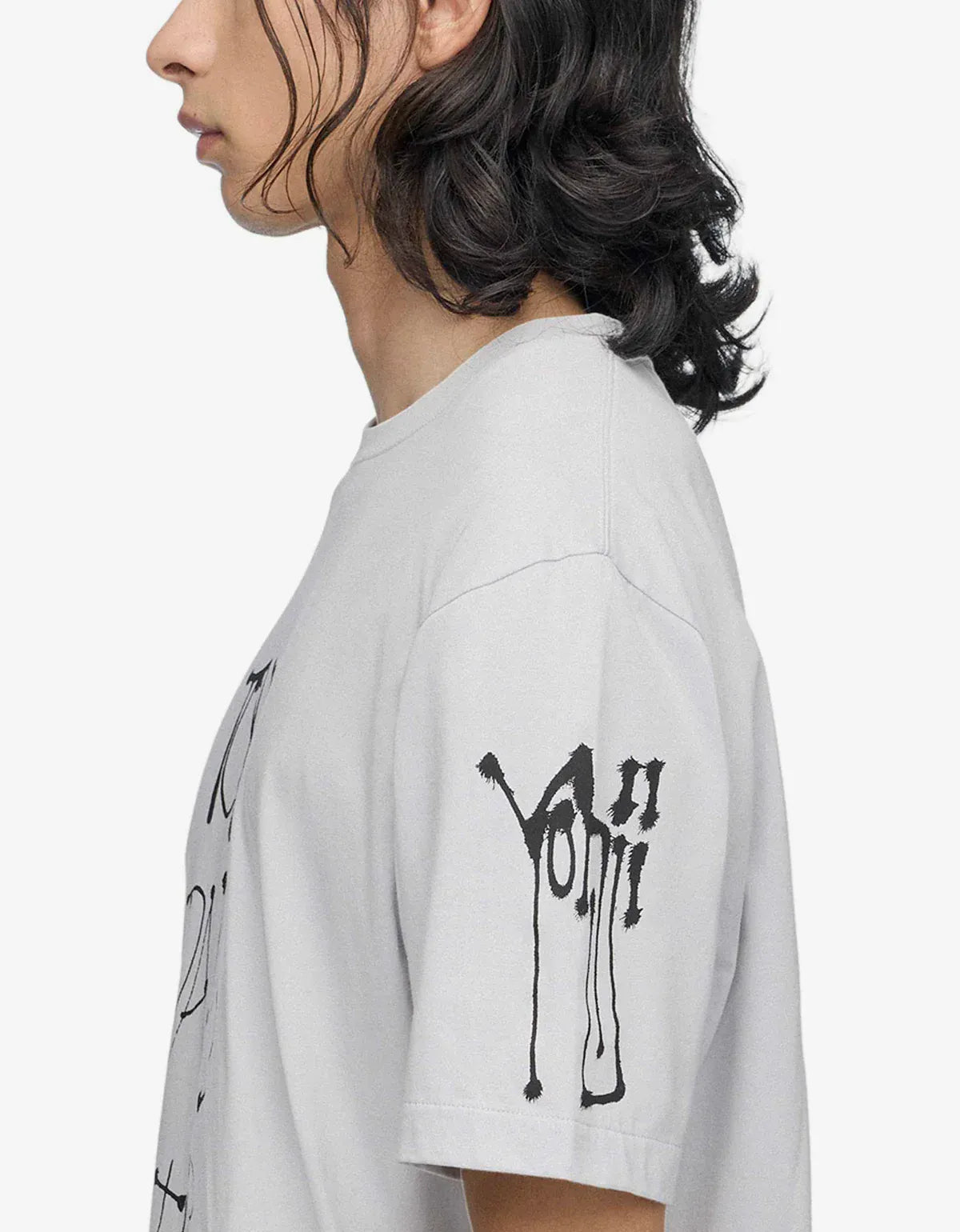 Y-3 Grey Chito City Graphic T-Shirt KX3816