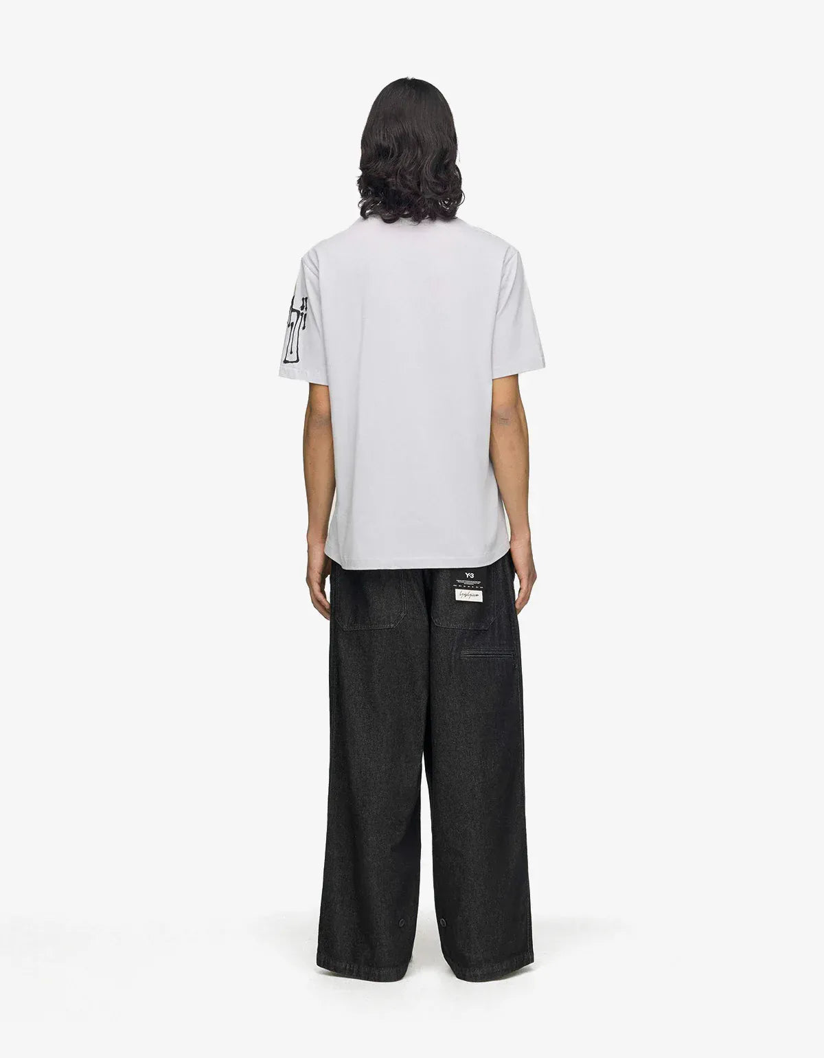 Y-3 Grey Chito City Graphic T-Shirt KX3816