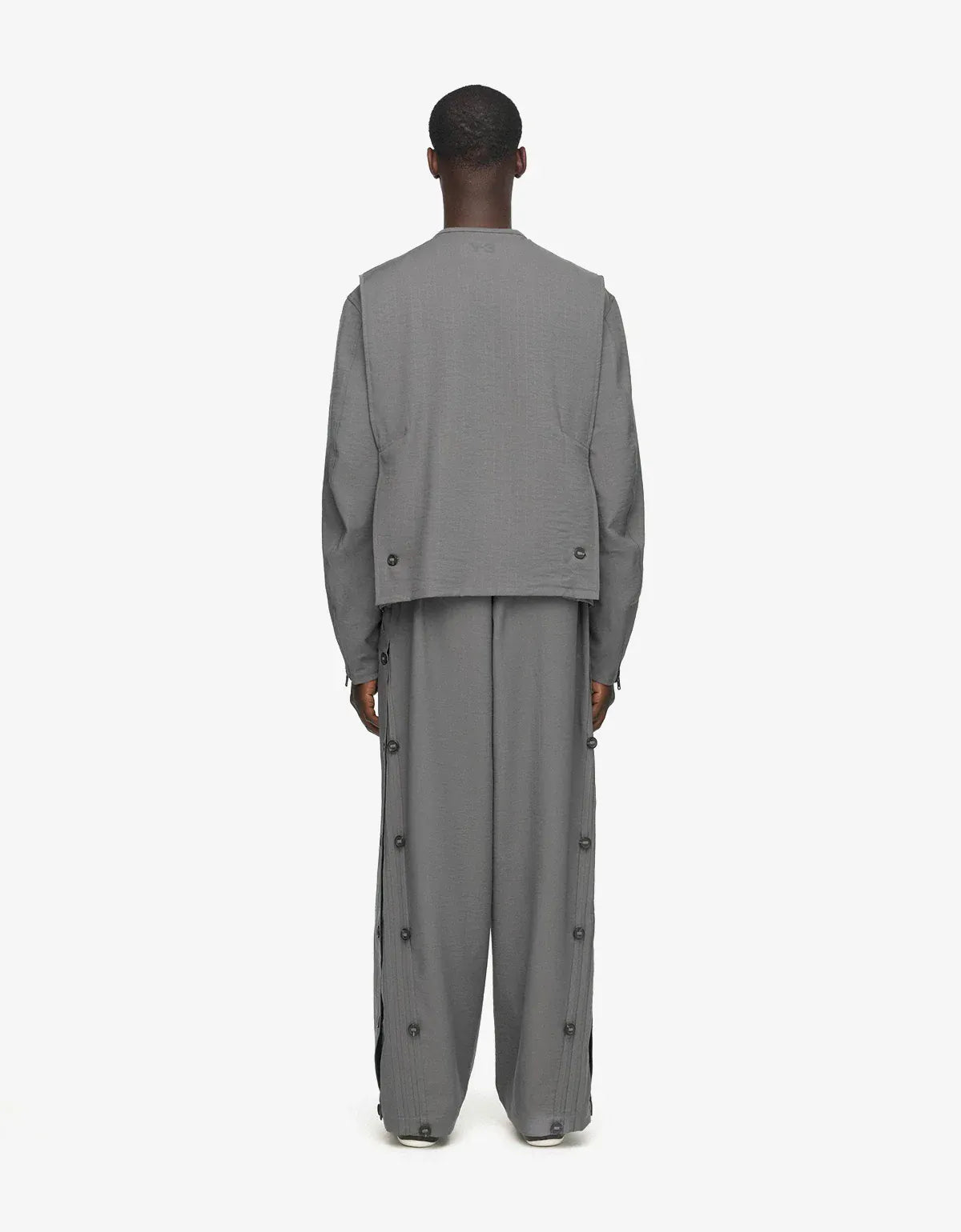 Y-3 Grey Sport Uniform Adaptive 3-Stripes Pants KT9759