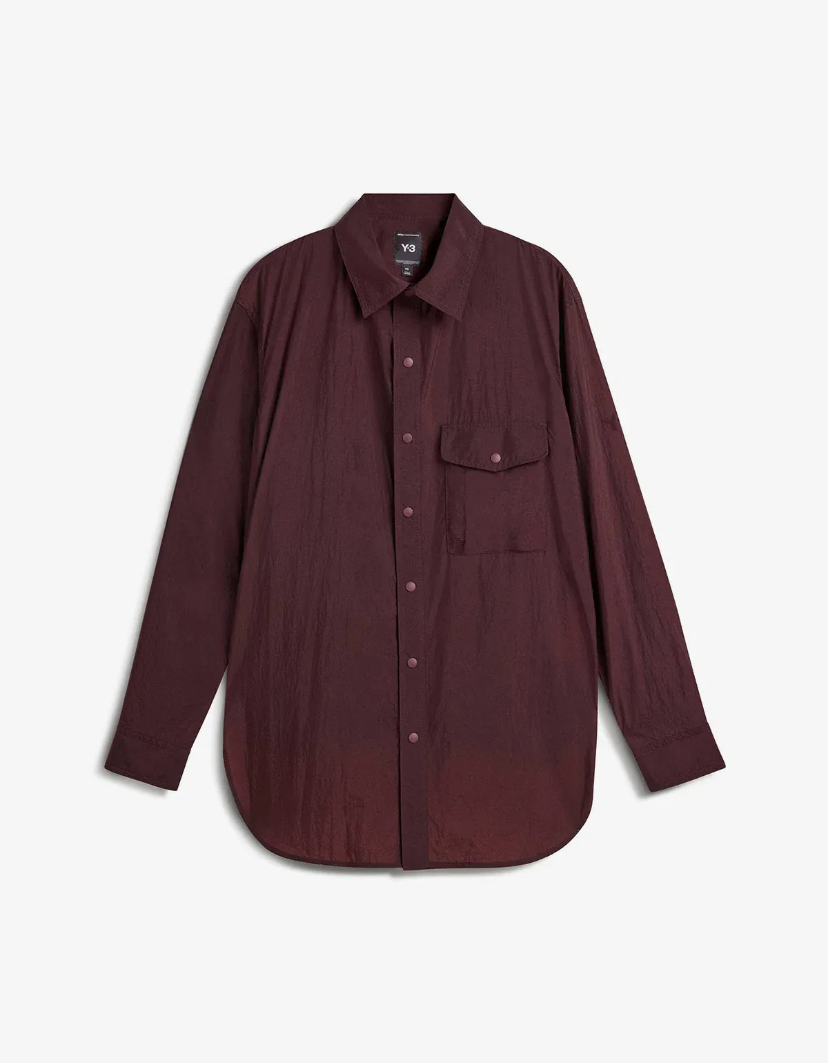 Y-3 Night Red Gradient 3-Stripes Nylon Overshirt KU4585