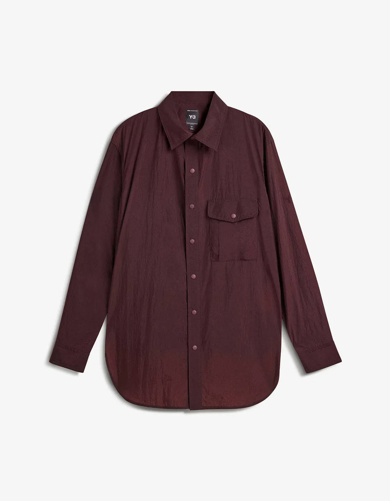 Y-3 Night Red Gradient 3-Stripes Nylon Overshirt KU4585