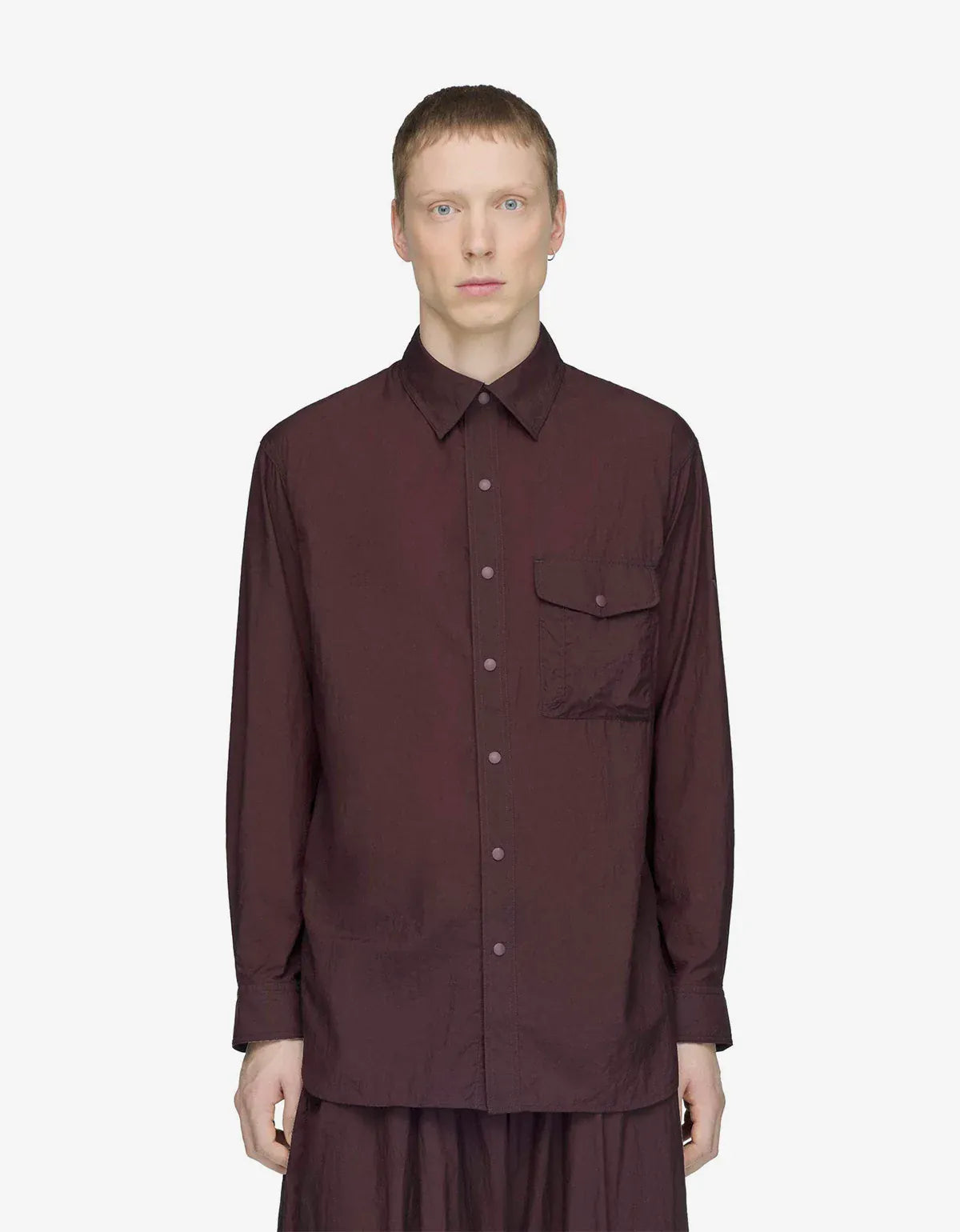 Y-3 Night Red Gradient 3-Stripes Nylon Overshirt KU4585