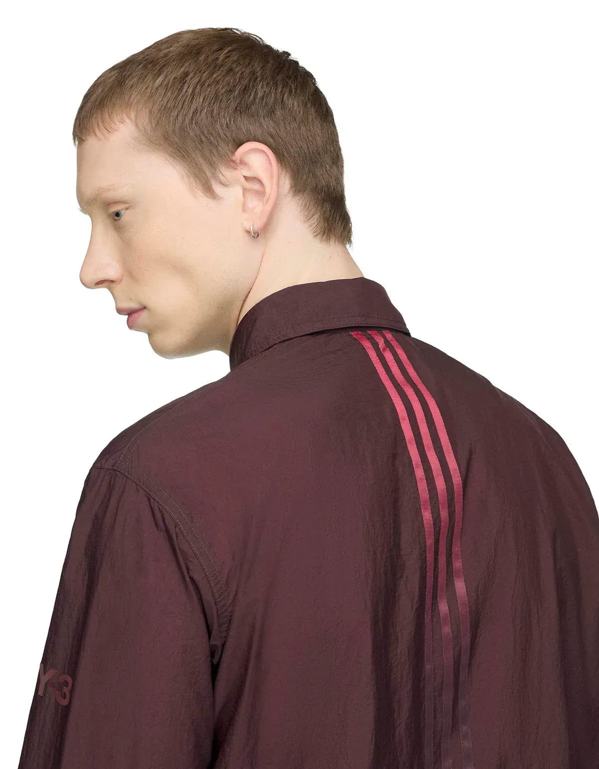 Y-3 Night Red Gradient 3-Stripes Nylon Overshirt KU4585