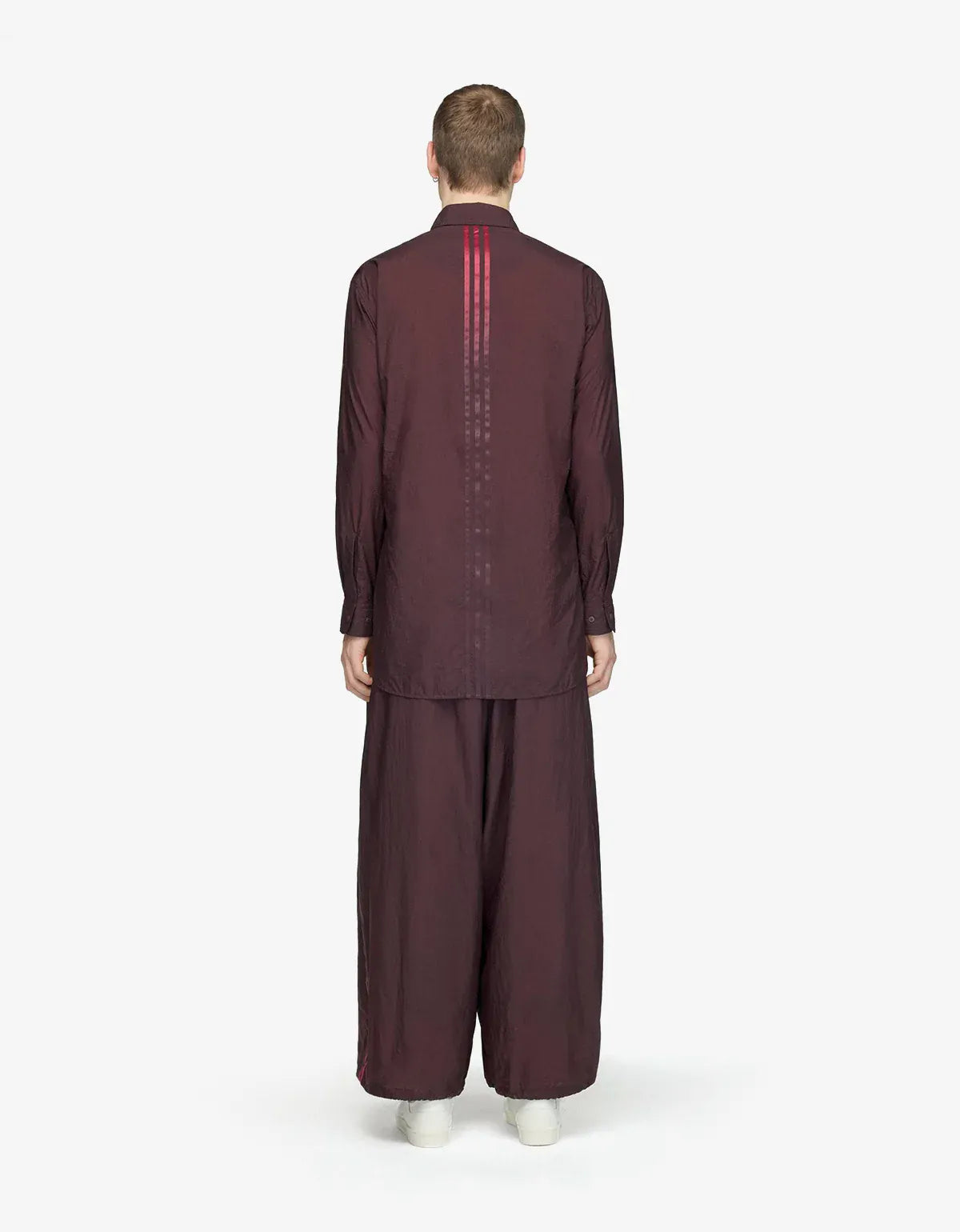 Y-3 Night Red Gradient 3-Stripes Nylon Overshirt KU4585