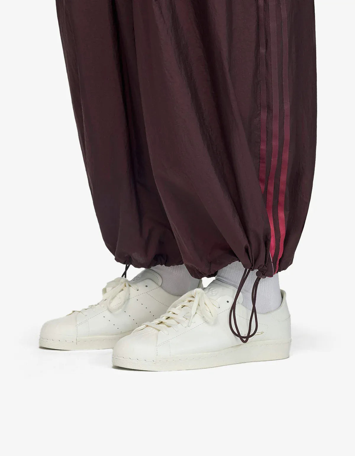 Y-3 Night Red Gradient 3-Stripes Nylon Wide Pants KU2267