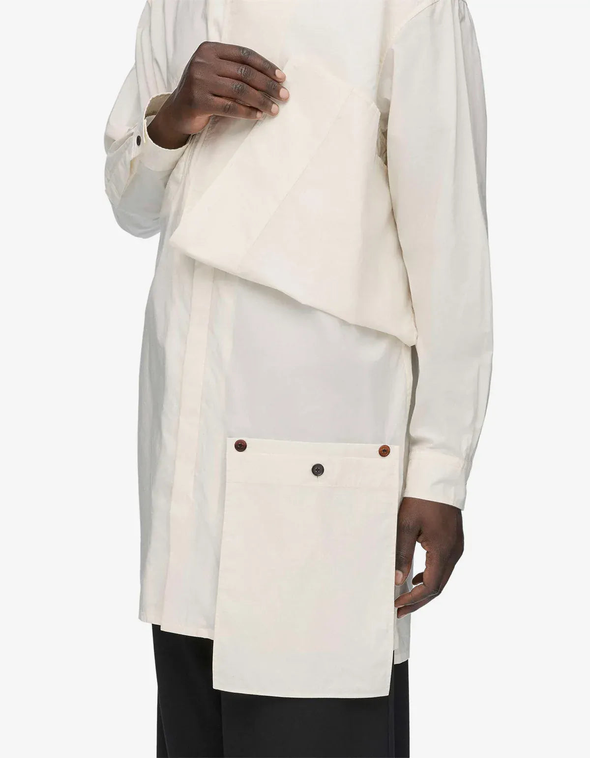 Y-3 White Adaptive Cotton Shirt KU2191