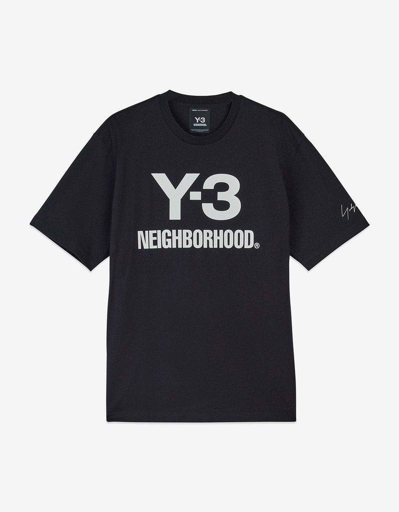 Y3 NBHD Black Logo T-Shirt JW6999