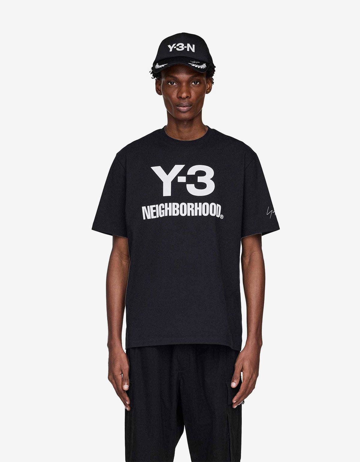 Y3 NBHD Black Logo T-Shirt JW6999