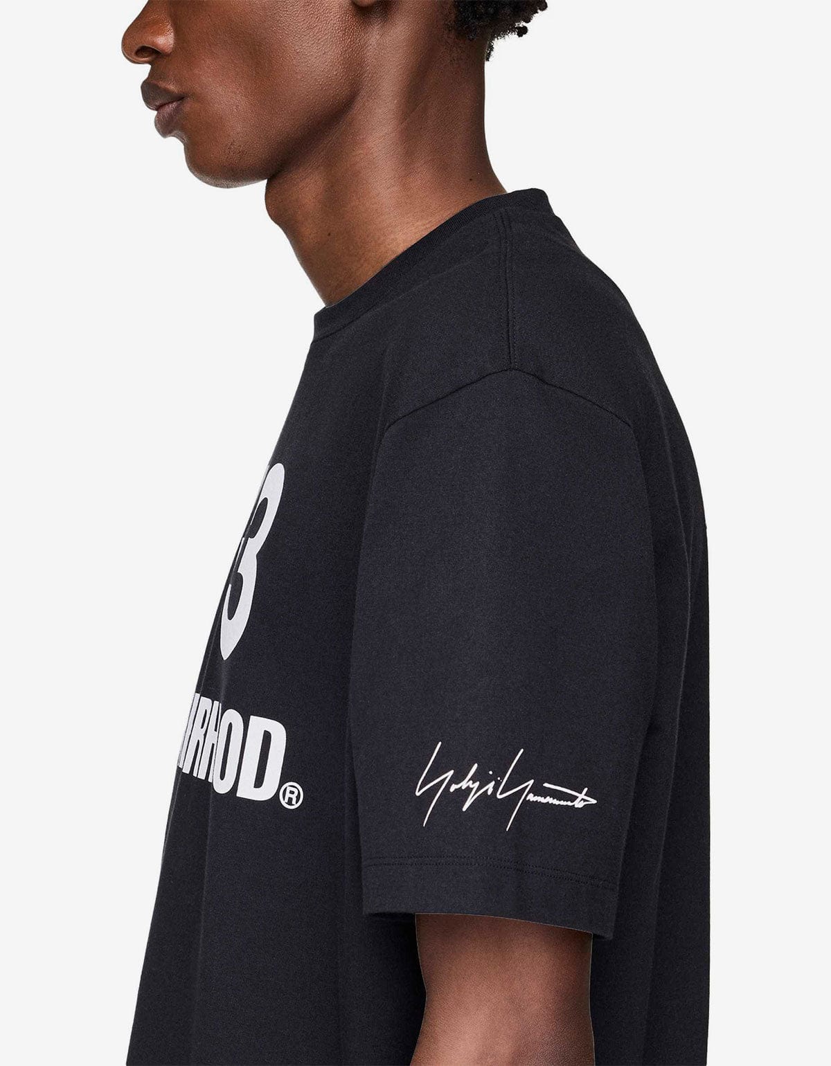 Y3 NBHD Black Logo T-Shirt JW6999